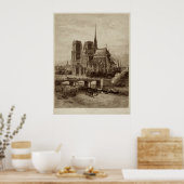 Notre-Dame - Cathédrale - Kathedrale Paris Poster (Keuken)