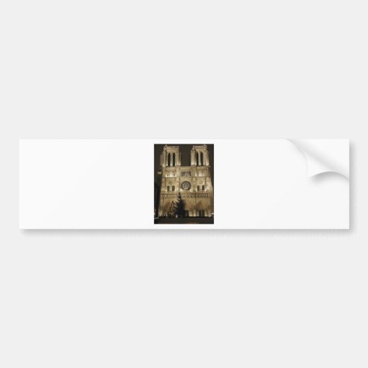 Notre Dame Church Bumpersticker (Voorkant)