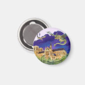 Notre Dame Cirkelmagneet (Diverse maten) Magneet (Voorkant / Achterkant)