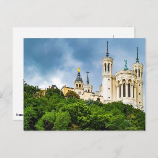 Notre-Dame de Fourvière - Lyon Briefkaart (Voorkant / Achterkant)