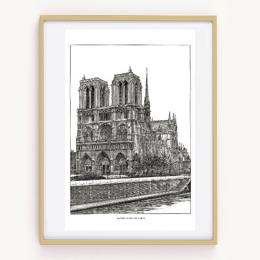 Notre Dame de Paris 12 "x16" Poster