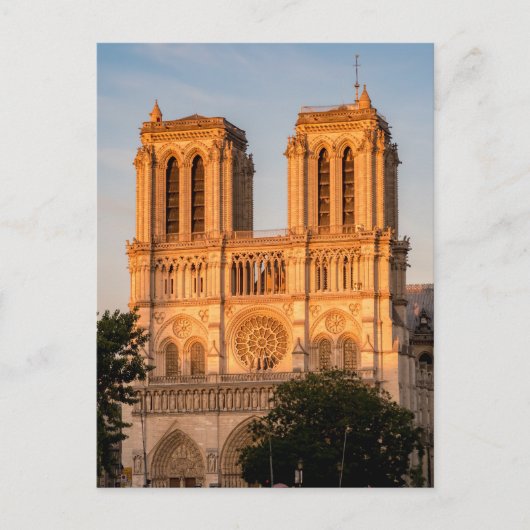 Notre Dame de Paris bij de Gouden Uur - Parijs, Fr Briefkaart (Voorkant)