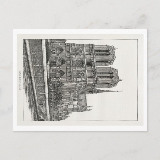 Notre Dame de Paris Briefkaart + Envelop (Voorkant)