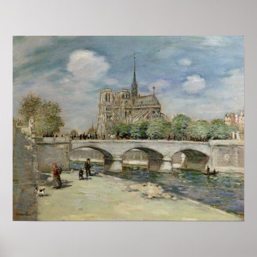 Notre Dame de Paris, c.1900 Poster (Voorkant)