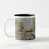 Notre Dame de Paris, c.1900 Tweekleurige Koffiemok (Links)