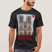 Notre Dame de Paris Cathedraal. T-shirt (Voorkant)