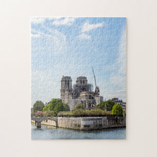 Notre Dame de Paris, de dag na de brand in 2019 Legpuzzel