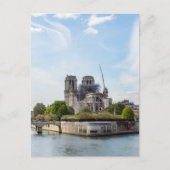 Notre Dame de Paris, de dag na de brand van 2019 Briefkaart (Voorkant)
