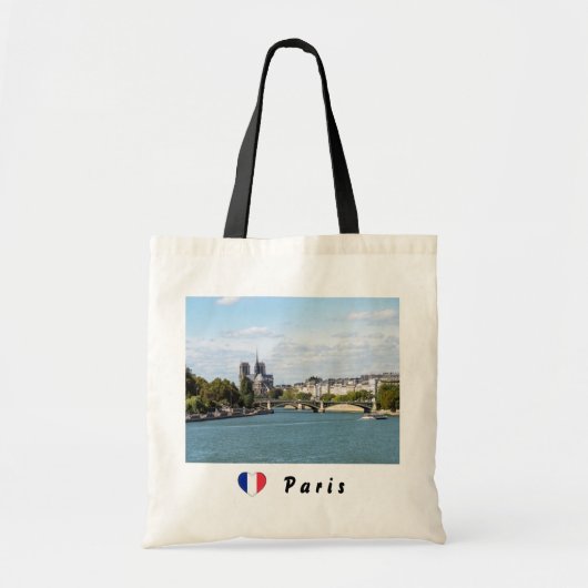 Notre Dame de Paris en Seine river - Frankrijk Tote Bag (Voorkant)