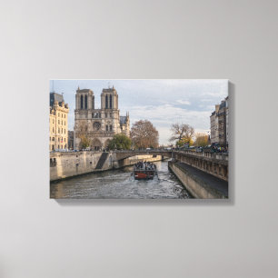 Notre Dame de Paris, Frankrijk Canvas Afdruk