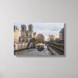 Notre Dame de Paris, Frankrijk Canvas Afdruk
