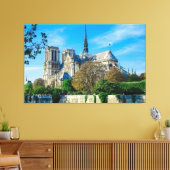 Notre Dame de Paris in Frankrijk Canvas Afdruk (Insitu (Woonkamer))