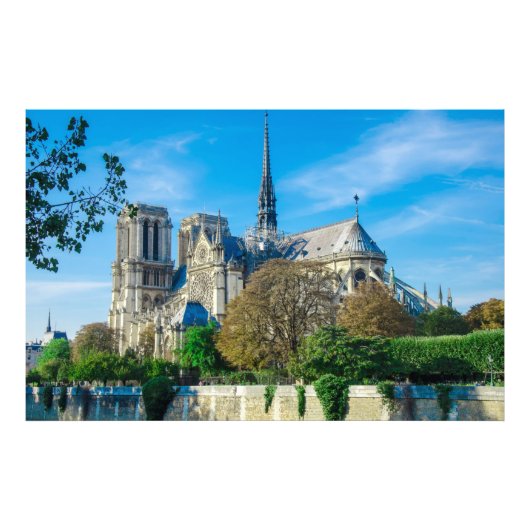 Notre Dame de Paris in Frankrijk Foto Afdruk (Voorkant)