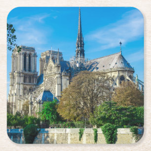 Notre Dame de Paris in Frankrijk Kartonnen Onderzetters