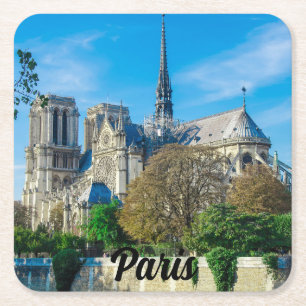 Notre Dame de Paris in Frankrijk Kartonnen Onderzetters