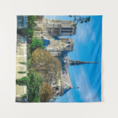 Notre Dame de Paris in Frankrijk Wandkleed (Voorkant (horizontaal))