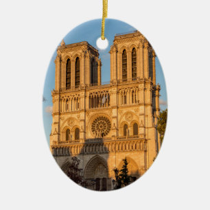 Notre Dame de Paris in Golden Hour - Parijs, Frank Keramisch Ornament