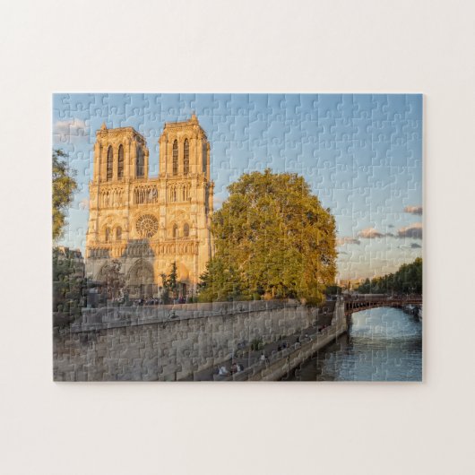 Notre Dame de Paris in Golden Hour - Parijs, Frank Legpuzzel (Horizontaal)