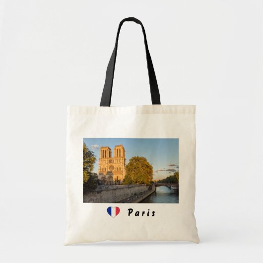Notre Dame de Paris in Golden Hour - Parijs, Frank Tote Bag (Voorkant)
