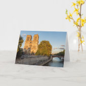 Notre Dame de Paris in Golden Hour - Paris, Frankr Kaart (Gele Bloem)