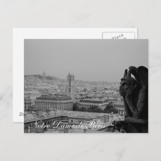 Notre Dame de Paris kaart (Voorkant / Achterkant)