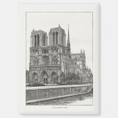 Notre Dame de Paris Kathedraal Magnet (Voorkant)