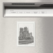 Notre Dame de Paris Kathedraal Magnet (Insitu (Vaatwasser))