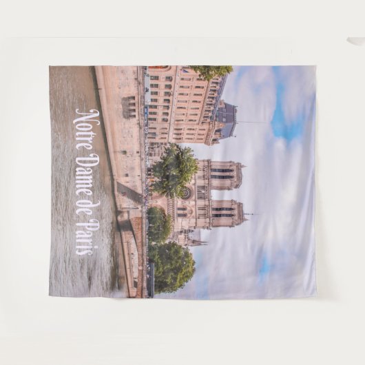 Notre Dame de Paris katholieke kathedraal Wandkleed (Voorkant (horizontaal))