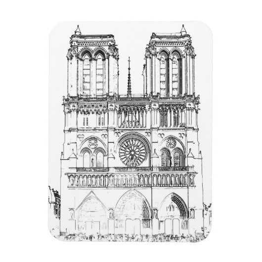 Notre Dame de Paris Magneet (Verticaal)