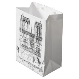 Notre Dame de Paris - Parijs, Frankrijk Medium Cadeauzakje