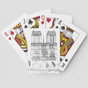 Notre Dame de Paris - Parijs, Frankrijk Pokerkaarten