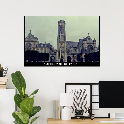 NOTRE DAME DE PARIS-poster Poster (Thuiskantoor)