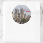 Notre Dame de Paris Ronde Sticker (Tas)