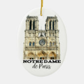 Notre-Dame de Paris Souvenir France Cathedral Keramisch Ornament (Voorkant)