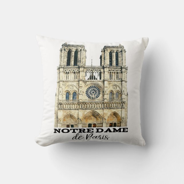 Notre-Dame de Paris Souvenir France Cathedral Kussen (Voorkant)