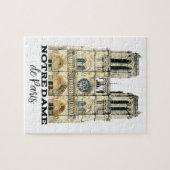 Notre-Dame de Paris Souvenir France Cathedral Legpuzzel (Horizontaal)