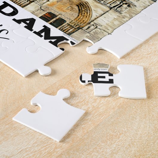 Notre-Dame de Paris Souvenir France Cathedral Legpuzzel (Zijkant)