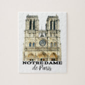 Notre-Dame de Paris Souvenir France Cathedral Legpuzzel (Verticaal)
