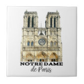 Notre-Dame de Paris Souvenir France Cathedral Tegeltje (Voorkant)