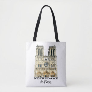 Notre-Dame de Paris Souvenir France Cathedral Tote Bag