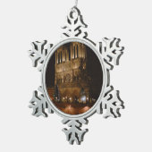 Notre Dame de Paris Tin Sneeuwvlok Ornament (Rechts)