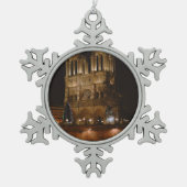Notre Dame de Paris Tin Sneeuwvlok Ornament (Voorkant)