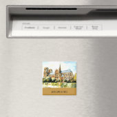 Notre Dame de Paris Travel Photo Add Text Fridge Magneet (Insitu (Vaatwasser))