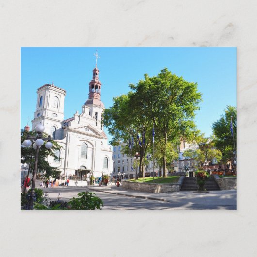 Notre Dame de Quebec Basilica Cathedraal Briefkaar Briefkaart (Voorkant)