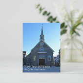 Notre Dame des Victoires, Old Quebec City, Canada Briefkaart (Staand voorkant)