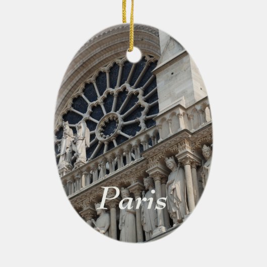 Notre Dame detail Keramisch Ornament (Achterkant)