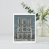 Notre Dame Facade postkaart (Staand voorkant)