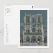 Notre Dame Facade postkaart (Voorkant / Achterkant)