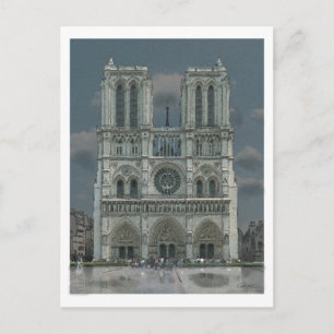 Notre Dame Facade postkaart
