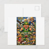 Notre Dame Fighting Irish Grappig Logo Briefkaart (Voorkant / Achterkant)